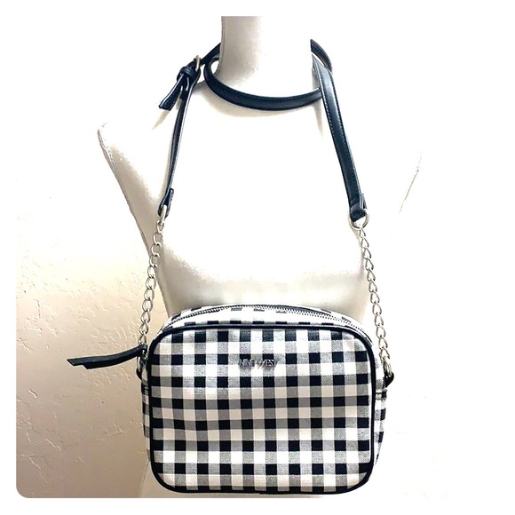 checkered crossbody bag